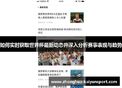 如何实时获取世界杯最新动态并深入分析赛事表现与趋势