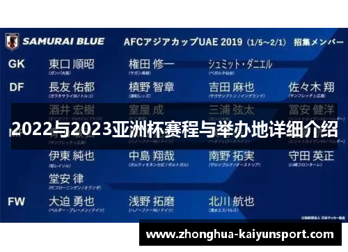 2022与2023亚洲杯赛程与举办地详细介绍