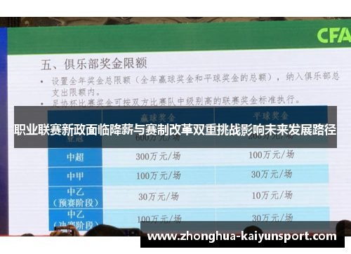 职业联赛新政面临降薪与赛制改革双重挑战影响未来发展路径